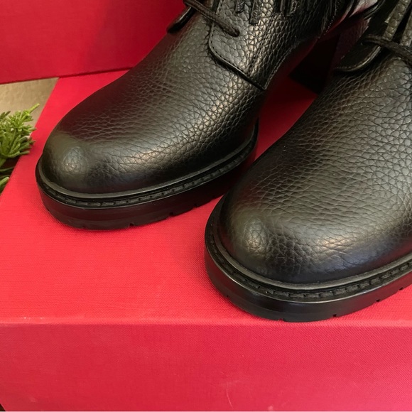 NWOT Valentino Fringe Combat Boot Black - Picture 2 of 14